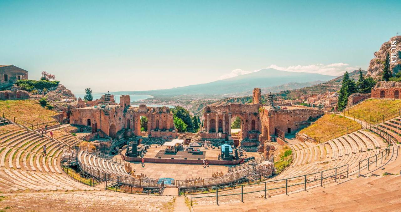 Greek Theater - Sea View Apartment Taormina Ngoại thất bức ảnh